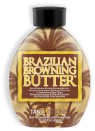 Brazillian Browning Butter™ Powerful Guarana Extracts <br/>& Antioxidant Rich Guava.  This ultra-lush dark tanning butter will melt into your skin while providing plush hydration with the use of Cupuacu Butters & Coconut Oils. Infused with golden brown tanning intensifiers, your skin will get a tan of the tropics without the use of self-tanning agents.