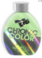 Chronic Color™ Natural Botanical<br/> Bronzer with 675 MG <br/>of THC Free CBD <br/>Cannabis Complex  This botanical blend utilizes natural bronzing agents for deep, dark results without the use of selftanners. Concentrated levels of CBD isolate allow for a relaxing, calming and restorative session. Age-defying anti-inflammatory agents and blemish balanc-ing properties allow your skin to be boosted to new tanning heights!