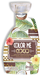 Color Me Coco™ Instant Coconut Infused Bronzing Lotion Lush Light Enhancers This natural bronzing formula will give your skin a sun-drenched glow without the use of any self-tanning agents. Light activated Photosomes will work to improve skins elasticity and tone while boosting suppleness and promoting a more youthful appearance.