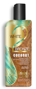 W2Bronze: Coconut™ Coconut Infused<br/>
Dark Bronzing<br/>
Color Crème This intoxicating bronzing crème will drench the skin just from the beach dark color while added Coconut water, Coconut Oils & Extracts smooth, soften, hydrate and quench even the driest skin.