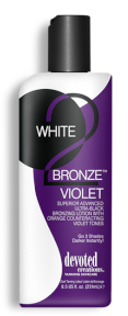 W2Bronze: Violet™ Superior Advanced<br/>
Ultra-Black Bronzing Lotion<br/>
<span>"Go 3 Shades Darker - INSTANTLY"</span> Formulated with more accelerators, darker DHA and natural bronzers will allow you to go 3 shades darker - Instantly! Added violet tones will help to counteract orange tones in the skin so you develop dark, bronzed, envy-worthy results- every time! For fast, dark results and ultra-hydrated skin- the choice is simple- W2B Violet™!