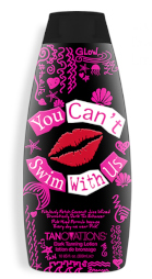 You Can't Swim With Us™ Coconut Juice Infused, <br/>Dramatically Dark Tan<br/> Enhancer • Pink Hued  Infused with Champagne and Coffee extracts to tone, tighten and firm... because, when it comes to your skin being flawlessly fabulous, the limit just does not exist. Added mer-mazing not so basic anti-aging and cellulite fighting ingredients are blended with vitamins and nutrients so your skin stays, like, really pretty. With this Pink hued super trendy, oh so fetch